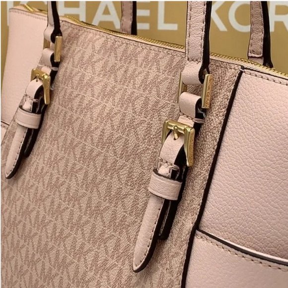 MICHAEL KORS Charlotte Large Top Zip Tote Ballet - Picture 15 of 16